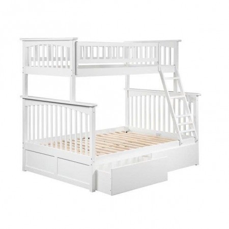 B1412 Wh : Giường 2 Tầng + Hộc Kéo - 1m2 / 1m4 B1412 Wh : Giường 2 Tầng + Hộc Kéo - 1m2 / 1m4